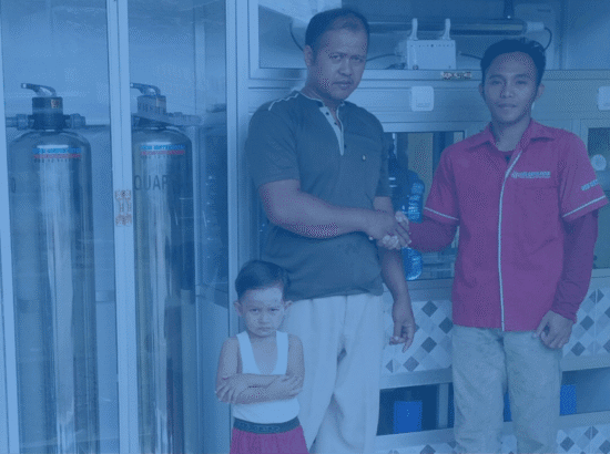 Pemasangan mesin air minum isi ulang di pemalang