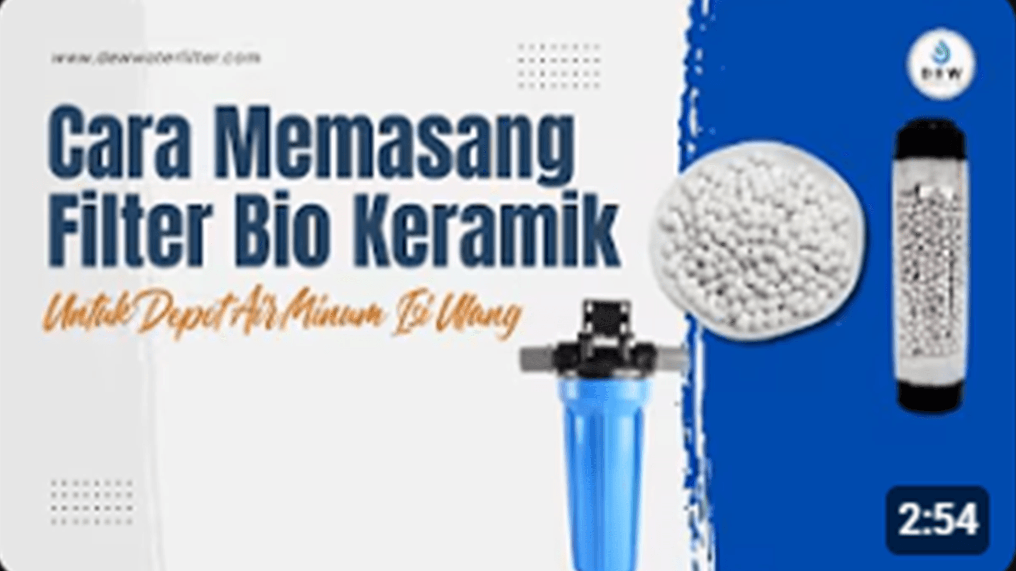 Cara Memasang Filter Bio Keramik
